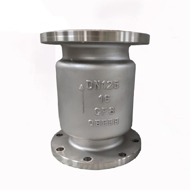 Stainless steel vertical check valve